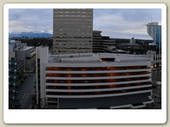 Panorama of Anchorage from our hotel balcony