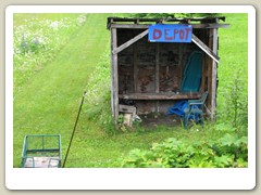 Train depot at Sherman
