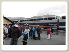 Getting ready to board the train at Denali