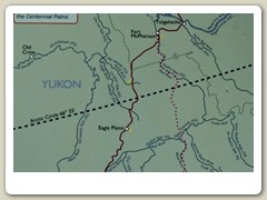Map of Dempster Highway through Tombstone Park