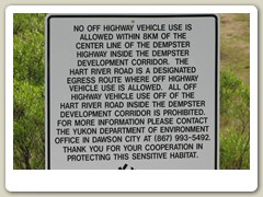 Warning about off-road risks and damage to the tundra