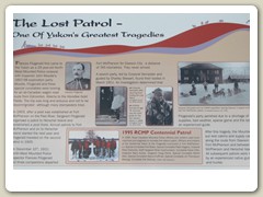 Interpretive signs in the park