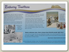 Interpretive signs in the park