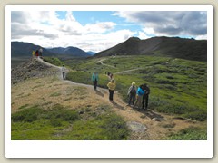 Hikers in the park