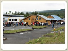 As we left the train station people were boarding the train to leave