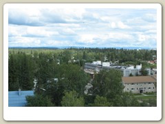 Driving through Fairbanks