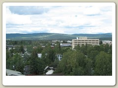 Driving through Fairbanks