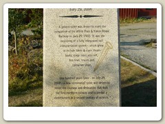 Carcross Golden Spike historic marker