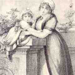 Princess Caroline and her daughter Charlotte