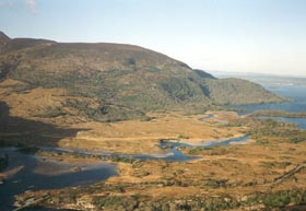 Looking towards the 'Meeting of the Waters' where the three lakes join (photo Mike Sandover)