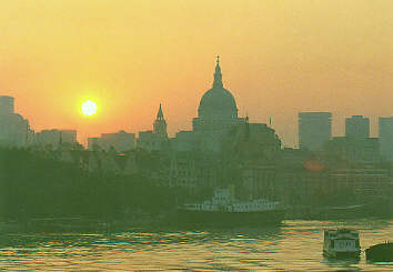 Sunset over St Paul's