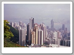 Picture taken on tram to Victoria Peak