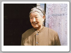 Madame Chong showed us around her simple house