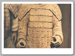 Restored pieces in museum