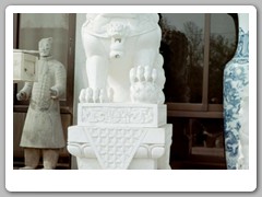 Restored pieces in museum