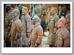 Restored pieces in museum