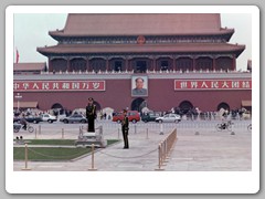 Tiananmen Square - Looking toward the Gate of Heavenly Peace, entrance to the Forbidden City