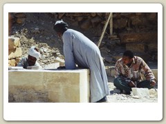 Workers at the site