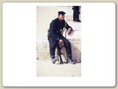 Armed police at the tourist site